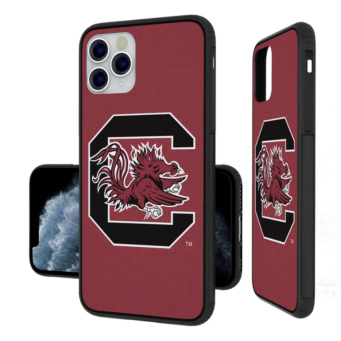 South Carolina Gamecocks iPhone Solid Design Bump Case