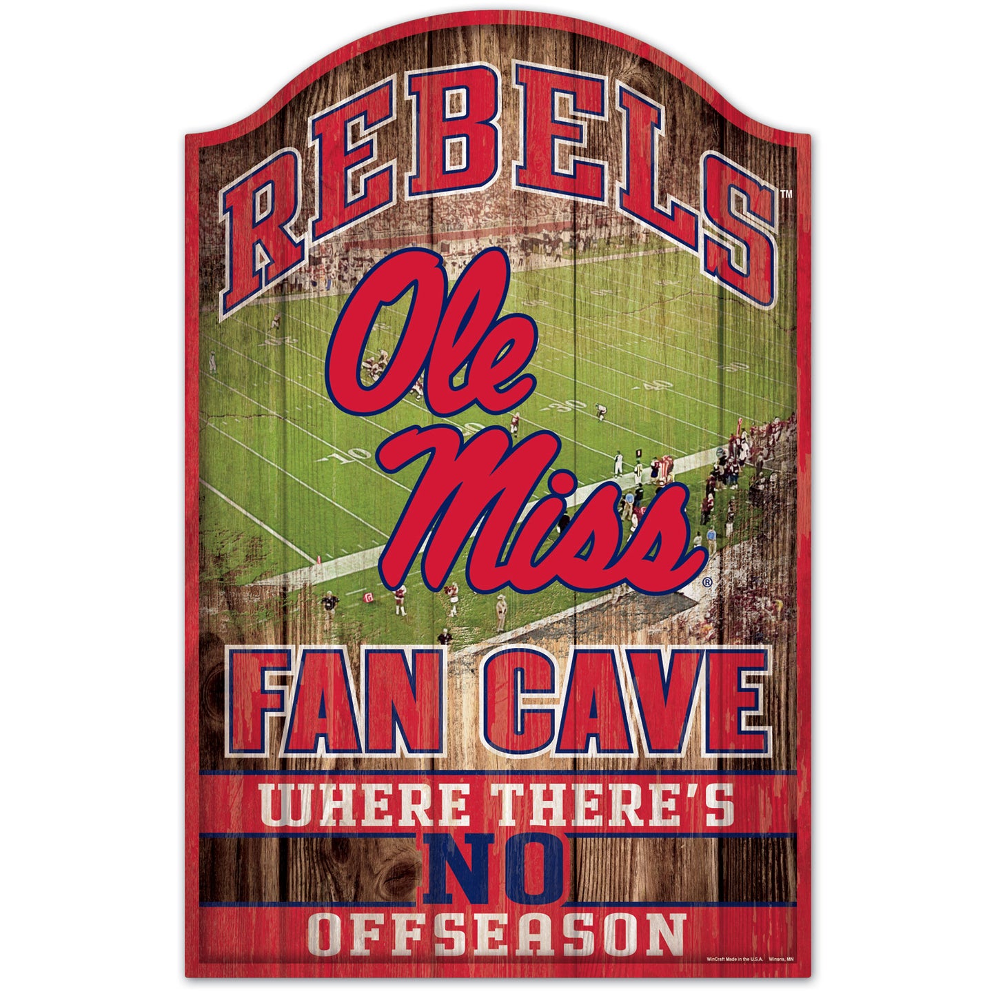 WinCraft Ole Miss Rebels 11'' x 17'' Team Fan Cave Sign