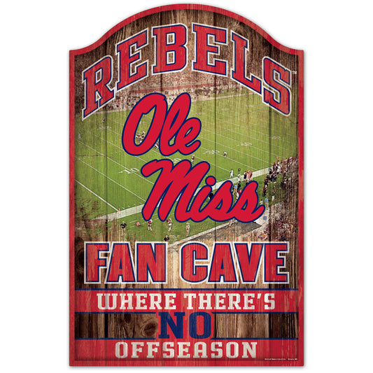 WinCraft Ole Miss Rebels 11'' x 17'' Team Fan Cave Sign