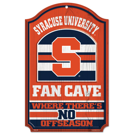 WinCraft Syracuse Orange 11'' x 17'' Fan Cave Wood Sign