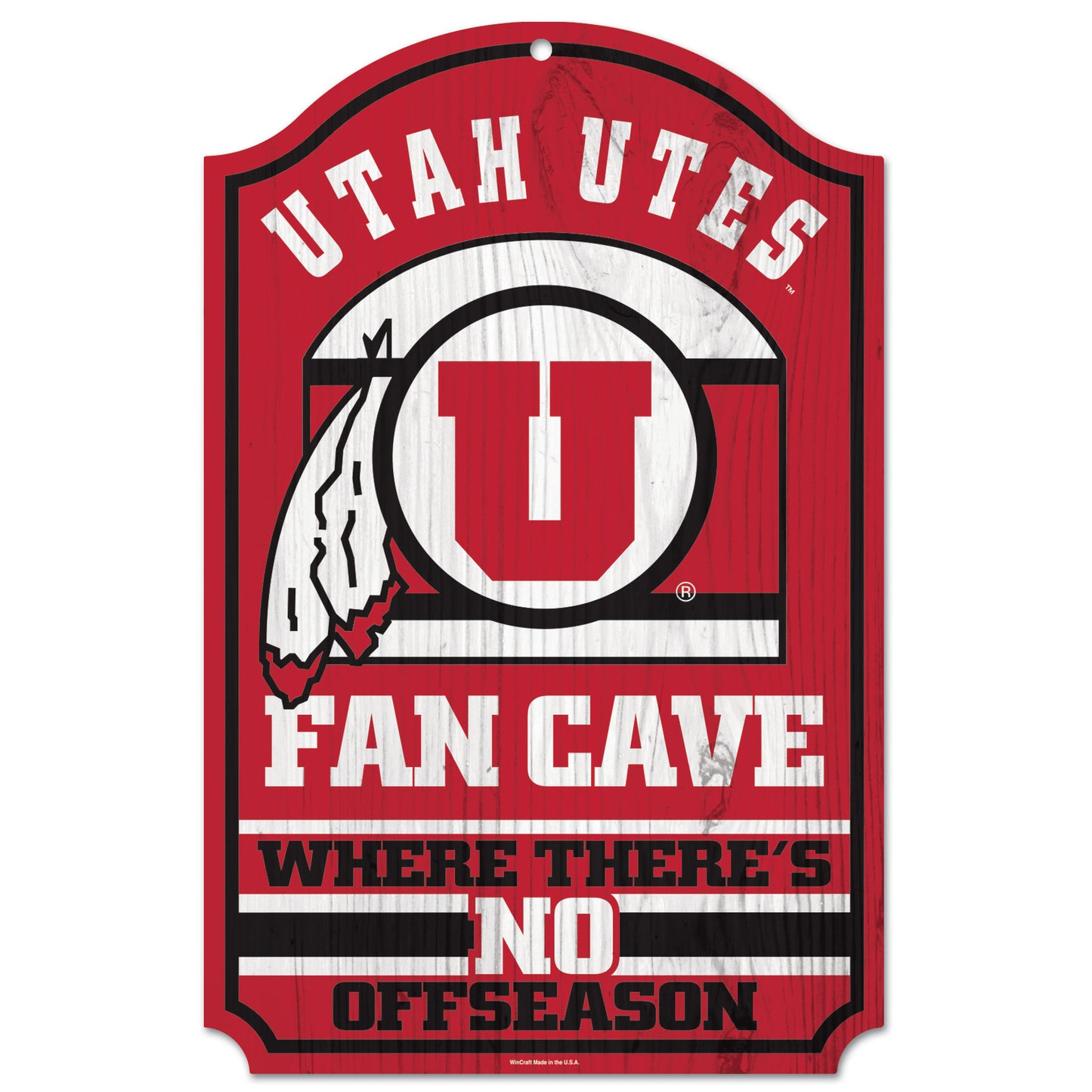 WinCraft Utah Utes 11'' x 17'' Team Fan Cave Sign