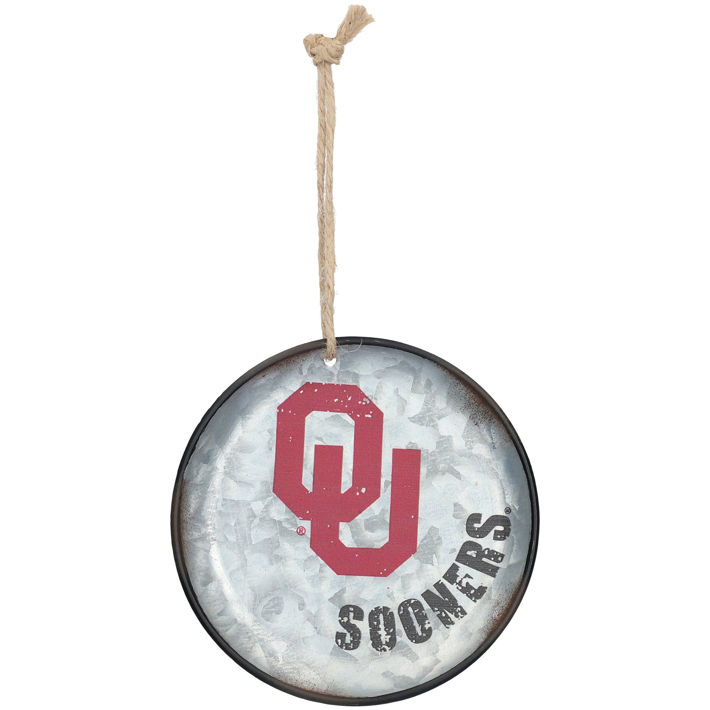 Oklahoma Sooners Rustic Ornament