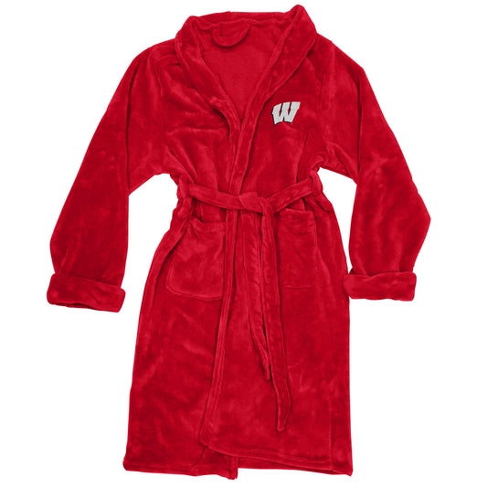 Men's The Northwest Group Red Wisconsin Badgers Silk Touch Bath Robe