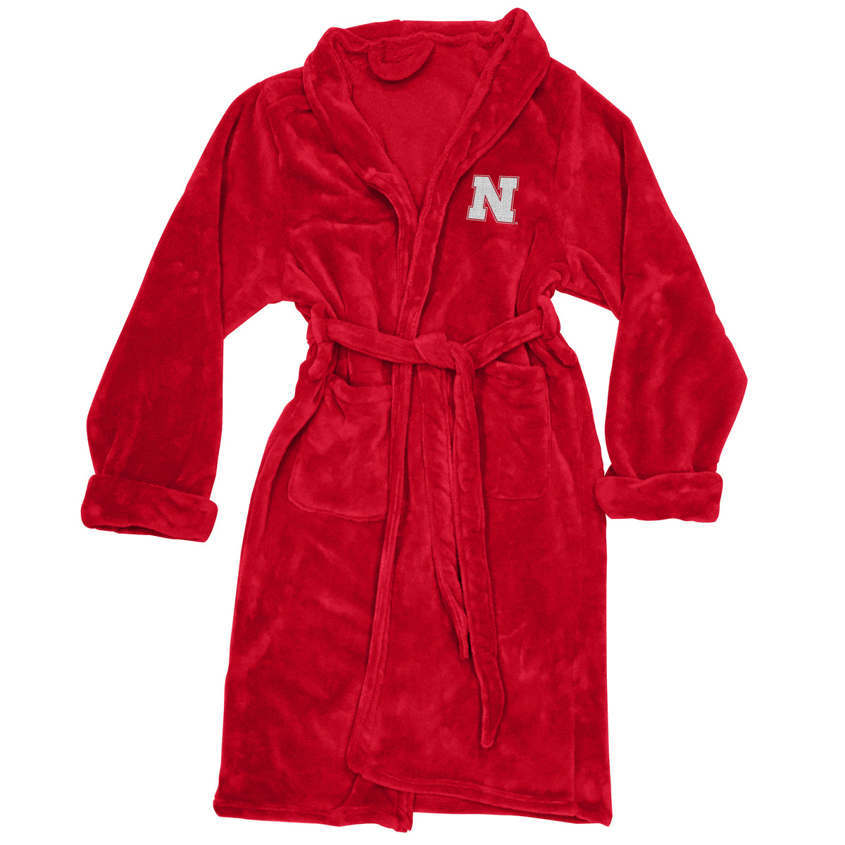 Men's The Northwest Group Scarlet Nebraska Huskers Silk Touch Bath Robe