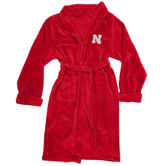 Men's The Northwest Group Scarlet Nebraska Huskers Silk Touch Bath Robe