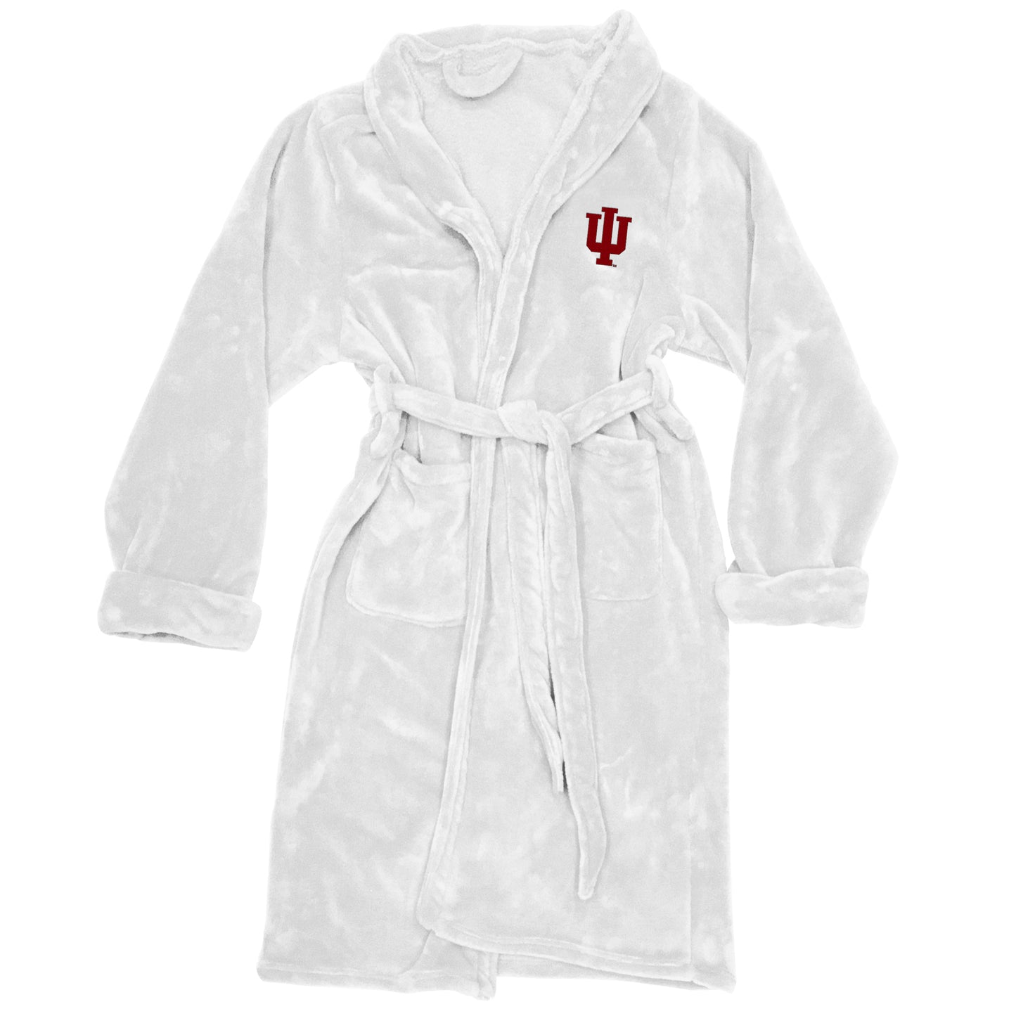 Men's The Northwest Group White Indiana Hoosiers Silk Touch Bath Robe