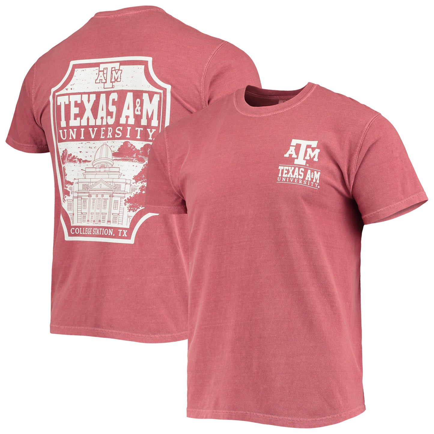 Men's Maroon Texas A&M Aggies Comfort Colors Campus Team Icon T-Shirt