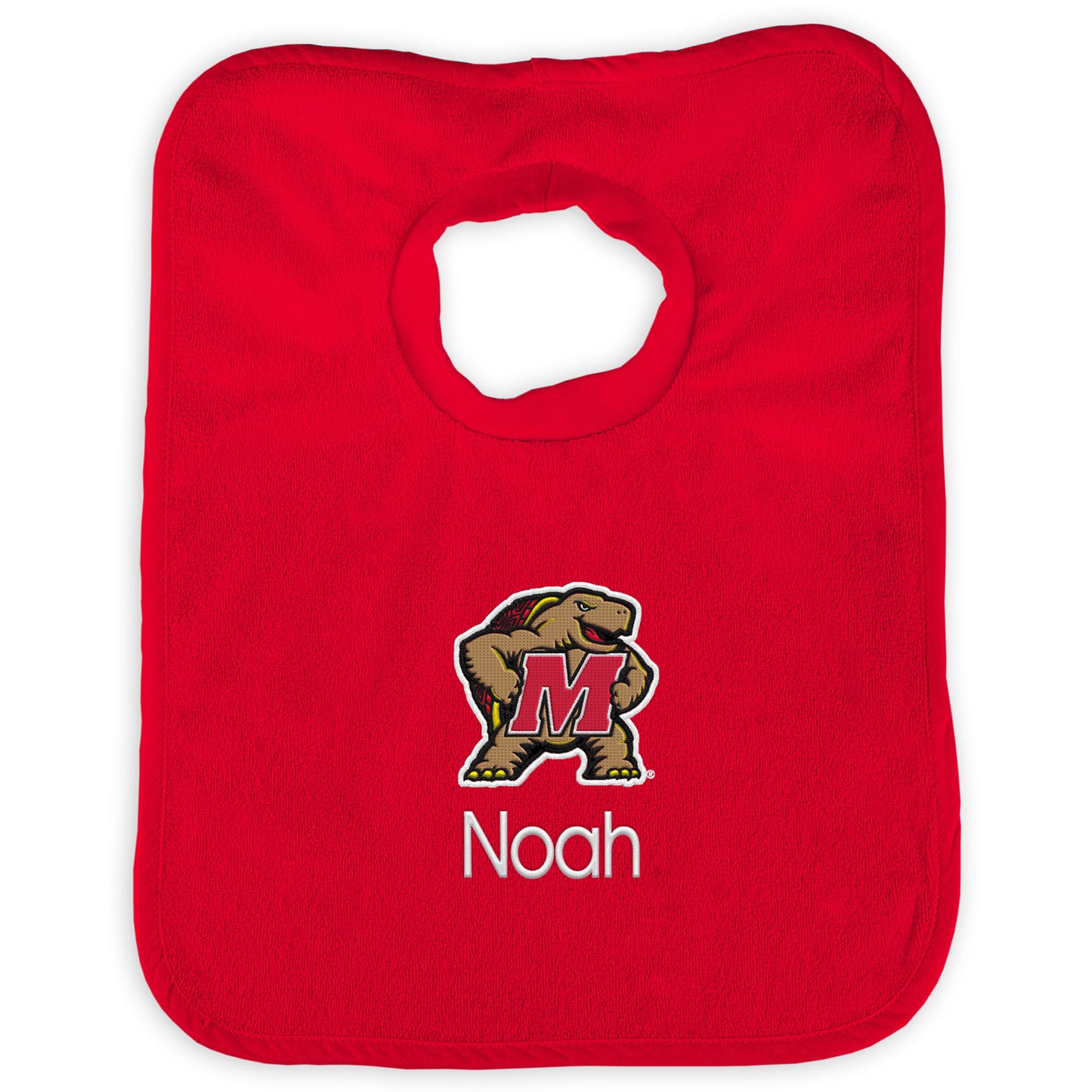 Newborn & Infant Maryland Terrapins Personalized Team Bib