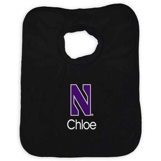 Newborn & Infant Northwestern Wildcats Personalized Bib