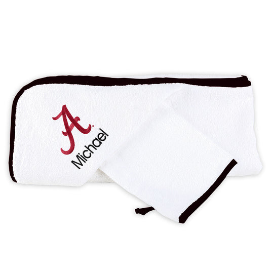 Newborn & Infant Alabama Crimson Tide Personalized Hooded Towel Gift Set