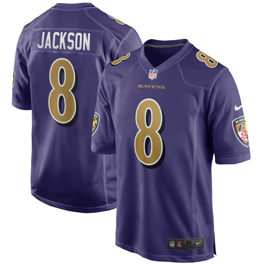 Men's Nike Lamar Jackson Purple Baltimore Ravens Alternate Game Jersey