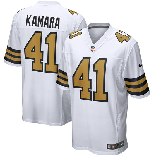 Men's Nike Alvin Kamara White New Orleans Saints Alternate Game Jersey