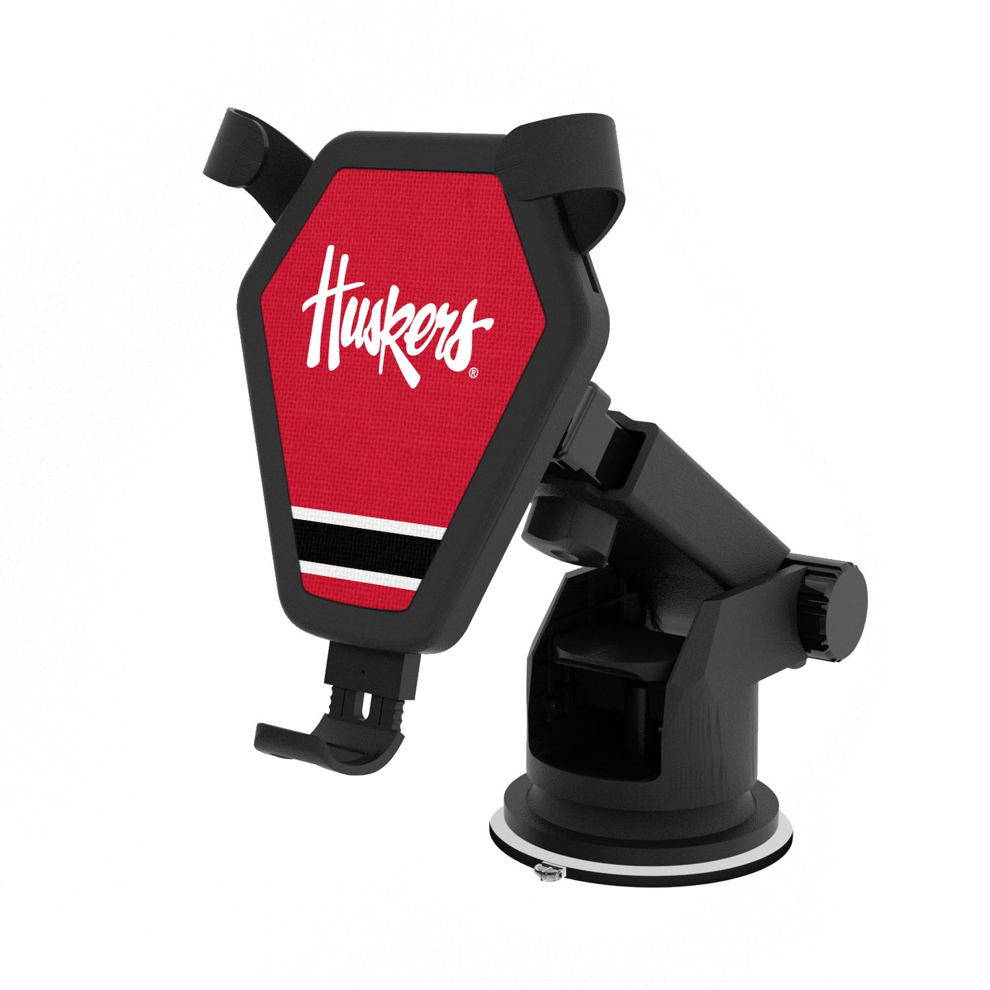 Nebraska Huskers Stripe Design Wireless Car Charger