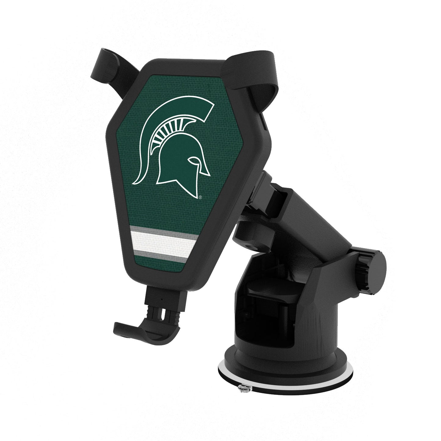 Michigan State Spartans Stripe Design Wireless Car Charger