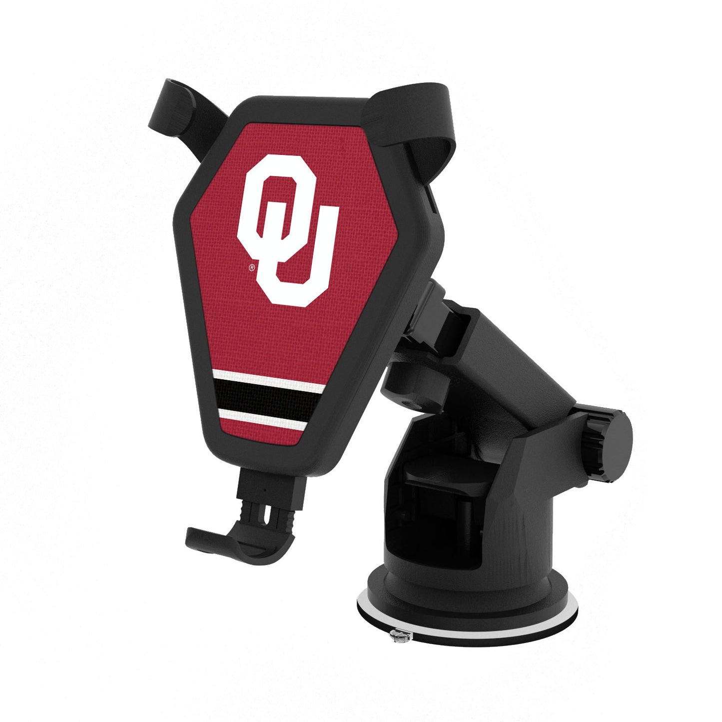 Oklahoma Sooners Stripe Design Wireless Car Charger