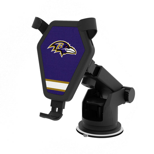 Baltimore Ravens Stripe Design Wireless Car Charger