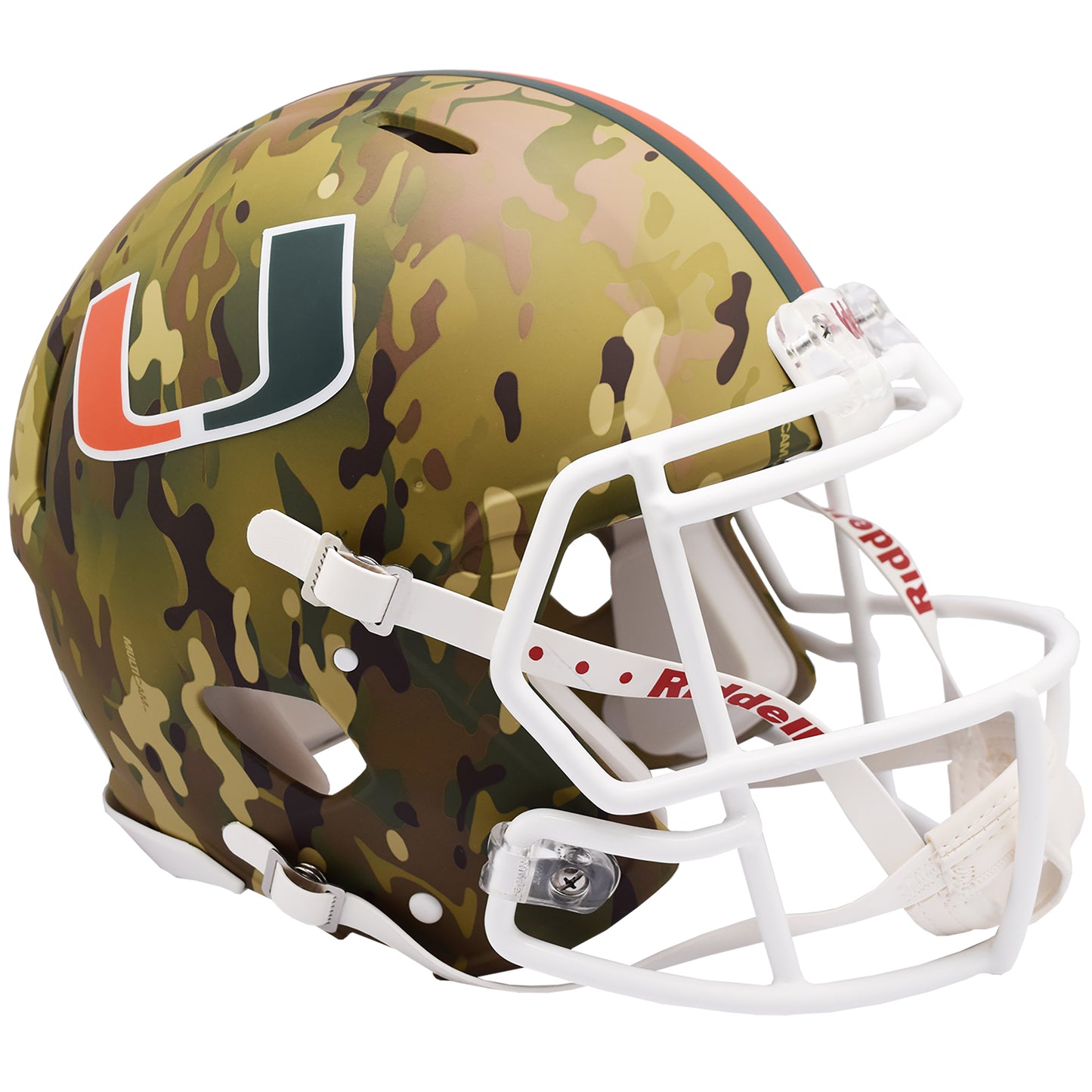 Miami Hurricanes Riddell Camo Alternate Speed Authentic Helmet