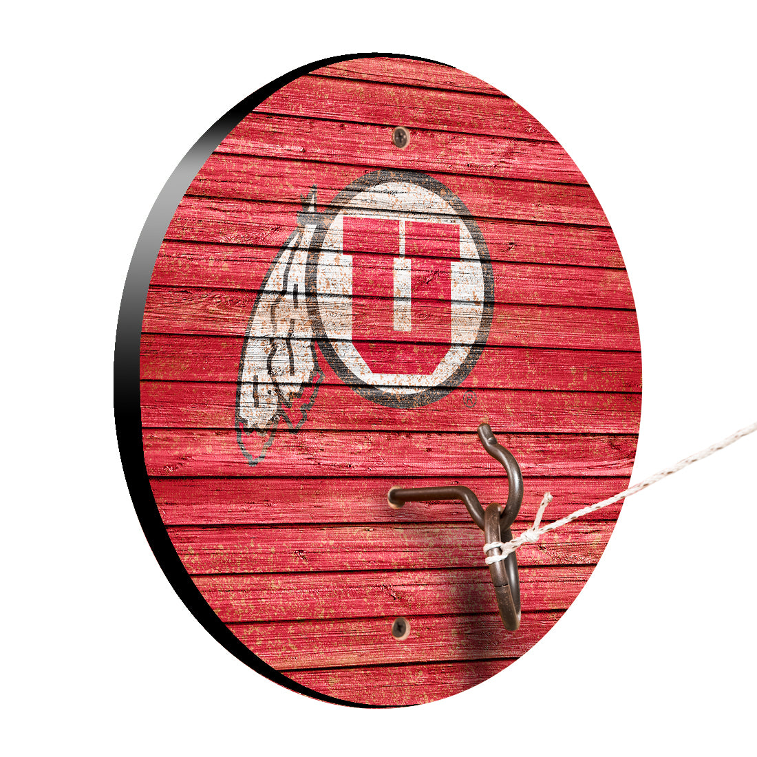 Utah Utes Weathered Design Hook and Ring Game