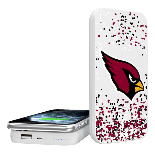 Arizona Cardinals Confetti Design Wireless 5000mAh Powerbank