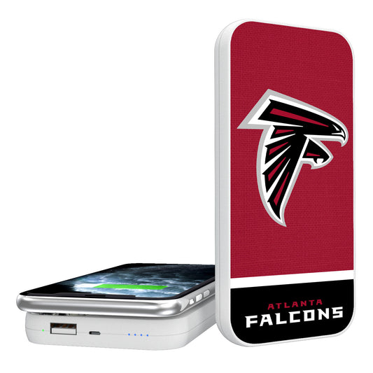 Atlanta Falcons Endzone Solid Design Wireless 5000mAh Powerbank