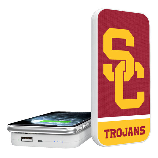 USC Trojans Endzone Solid Design Wireless 5000mAh Powerbank