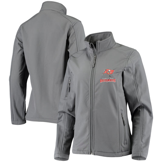 Women's Graphite Tampa Bay Buccaneers Full-Zip Sonoma Softshell Jacket