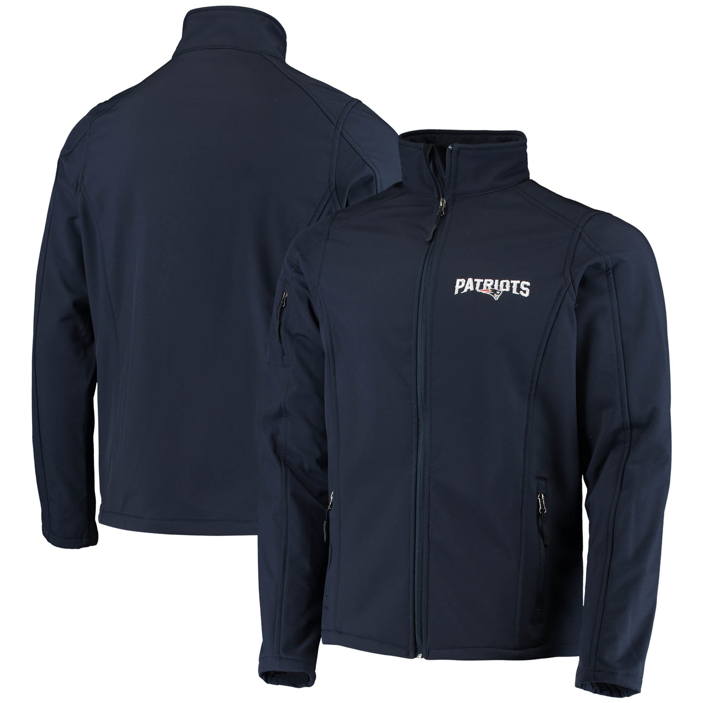 Men's Dunbrooke Navy New England Patriots Sonoma Softshell Full-Zip Jacket