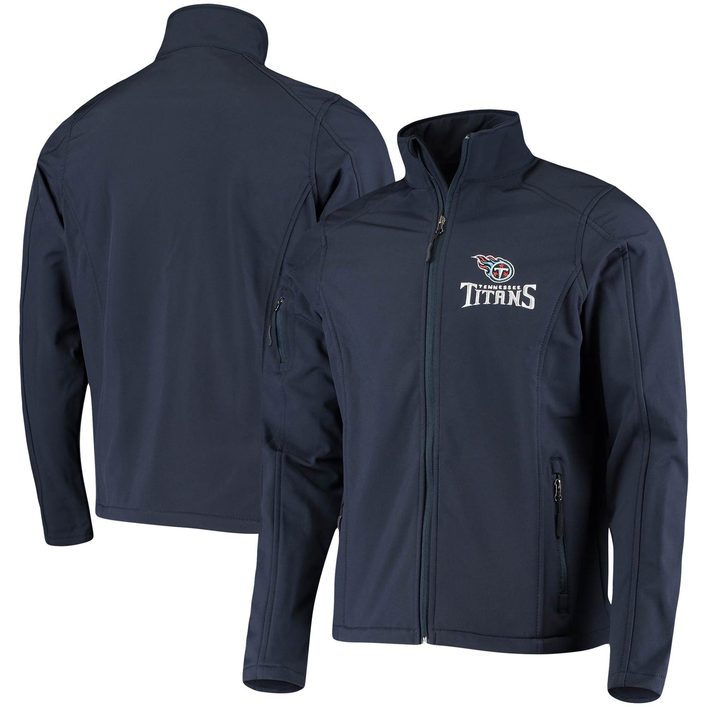 Men's Dunbrooke Navy Tennessee Titans Sonoma Softshell Full-Zip Jacket