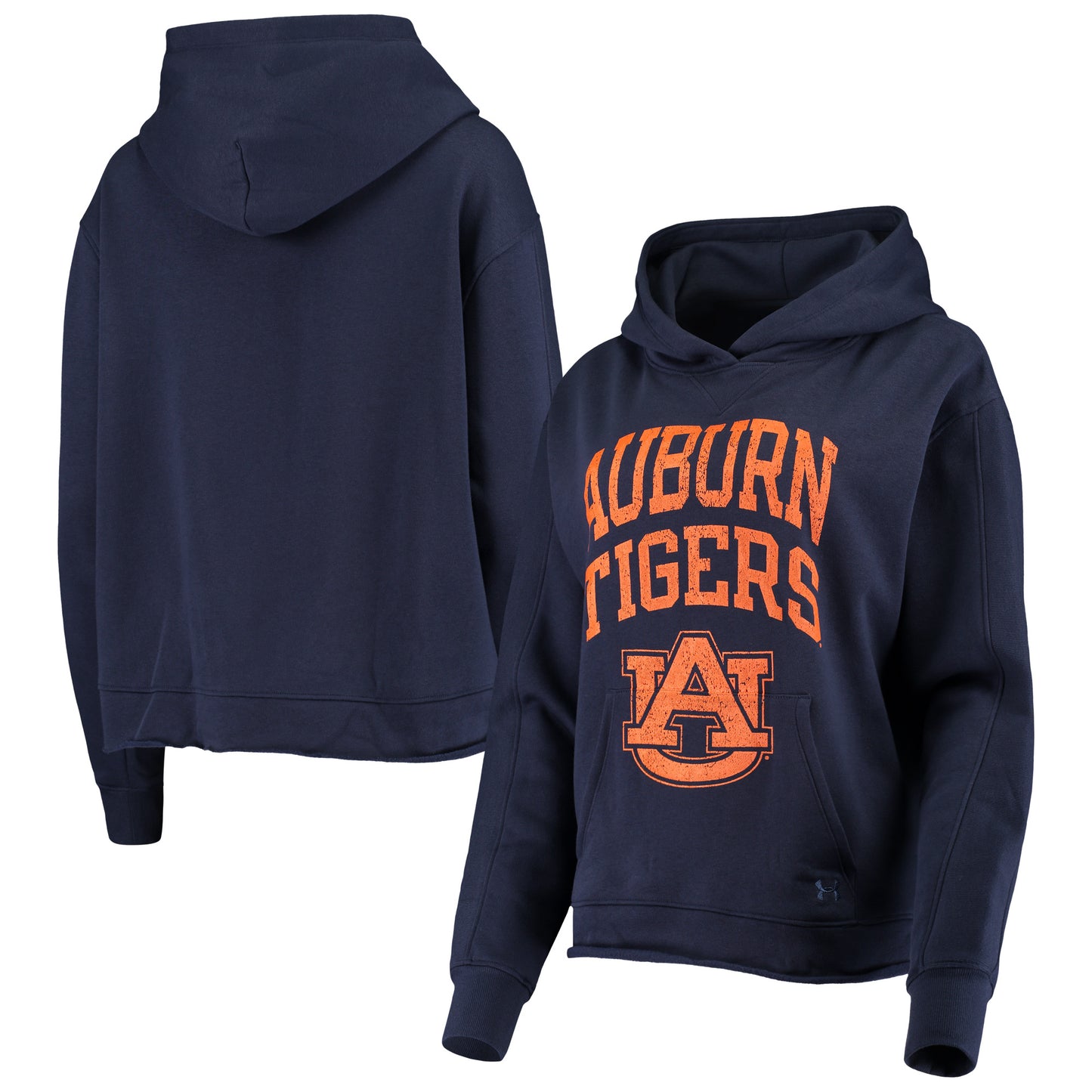 Women's Under Armour Navy Auburn Tigers All Day Fleece Pullover Hoodie