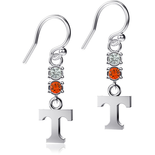 Dayna Designs Tennessee Volunteers Dangle Crystal Earrings