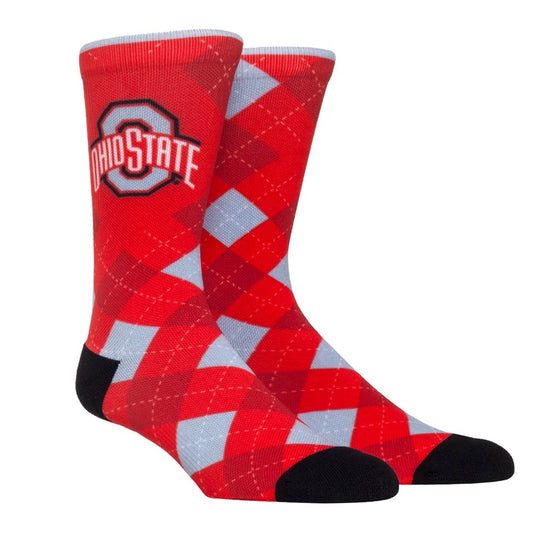 Men's Rock Em Socks Ohio State Buckeyes HyperOptic Argyle Dress Socks