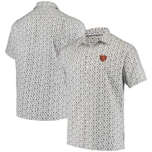 Men's Tommy Bahama White Chicago Bears Baja Mar Woven Button-Up Shirt