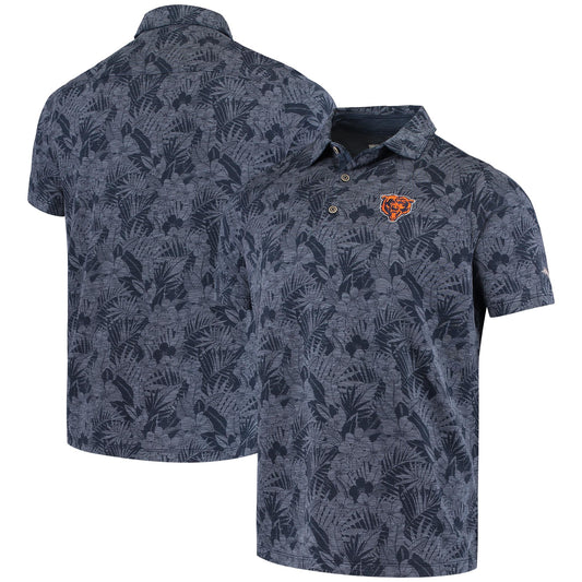 Men's Tommy Bahama Navy Chicago Bears Sport Palmetto Palms Polo