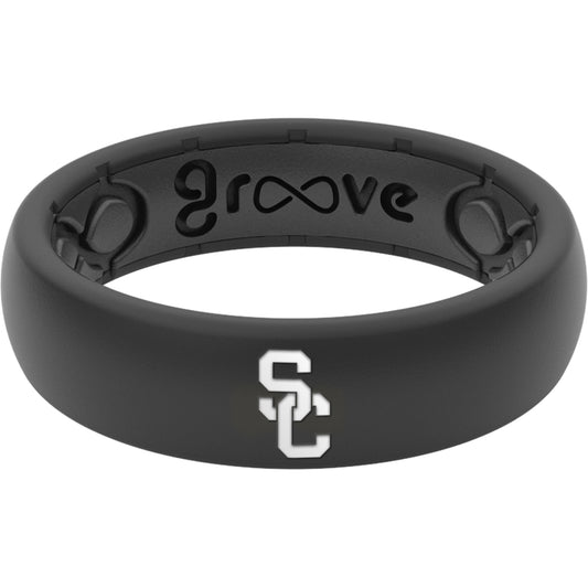 Women's Groove Life Black USC Trojans Thin Ring