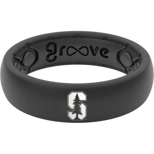 Women's Groove Life Black Stanford Cardinal Thin Ring