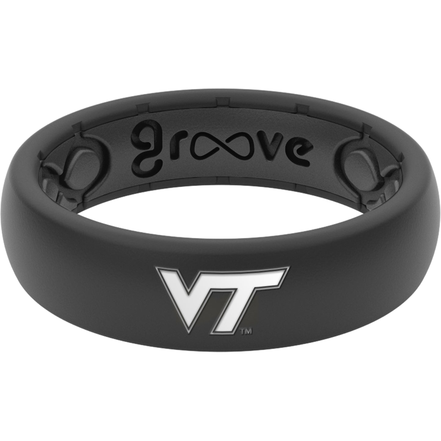 Women's Groove Life Black Virginia Tech Hokies Thin Ring