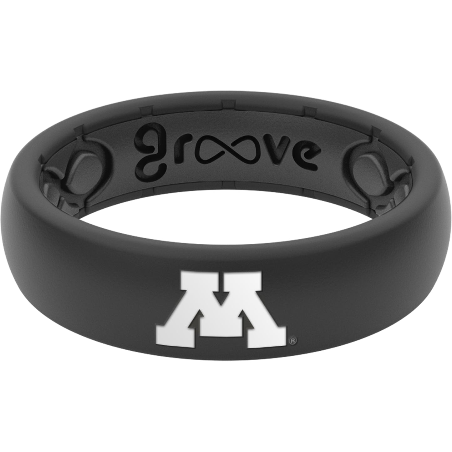 Women's Groove Life Black Minnesota Golden Gophers Thin Ring