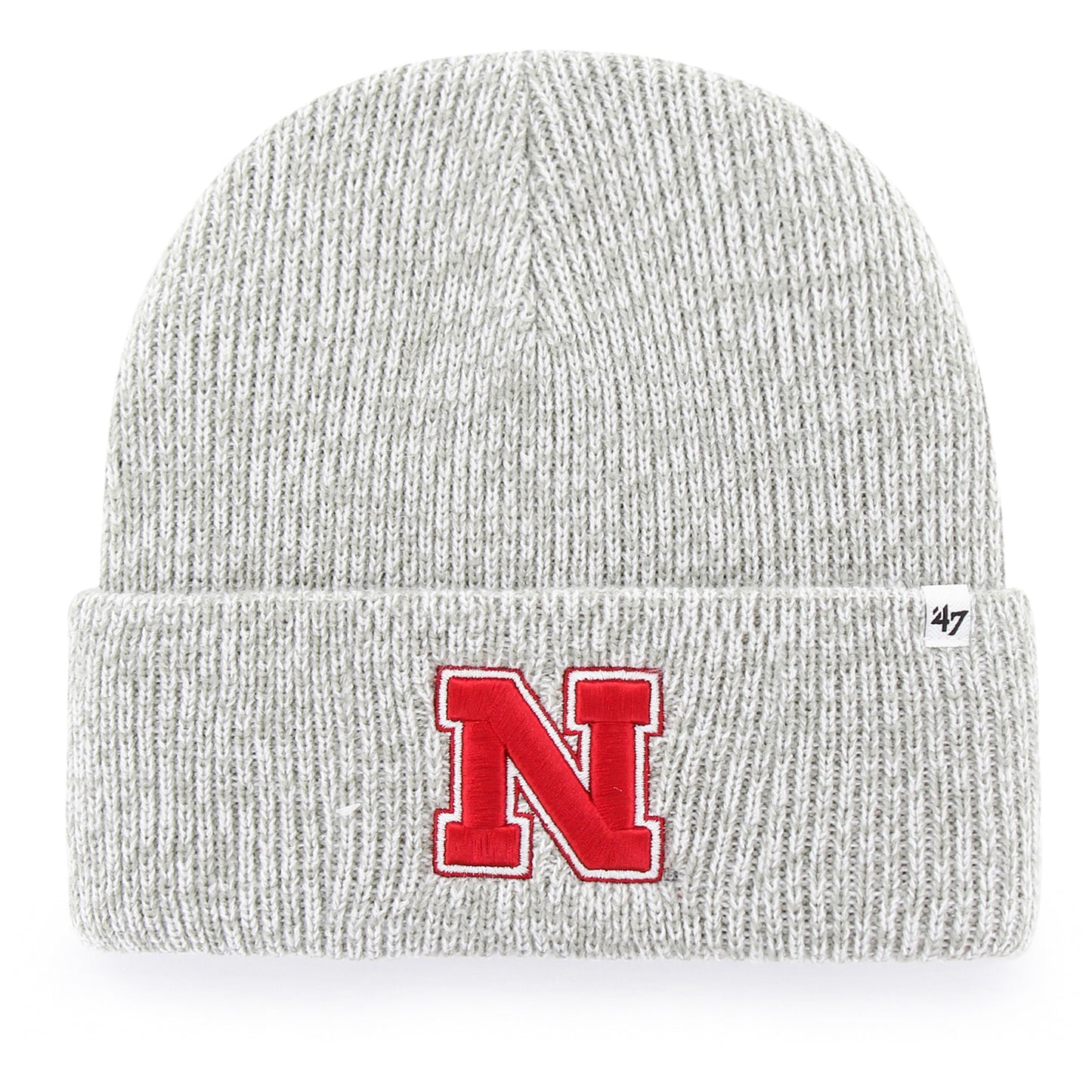 Men's '47 Gray Nebraska Huskers Brain Freeze Cuffed Knit Hat