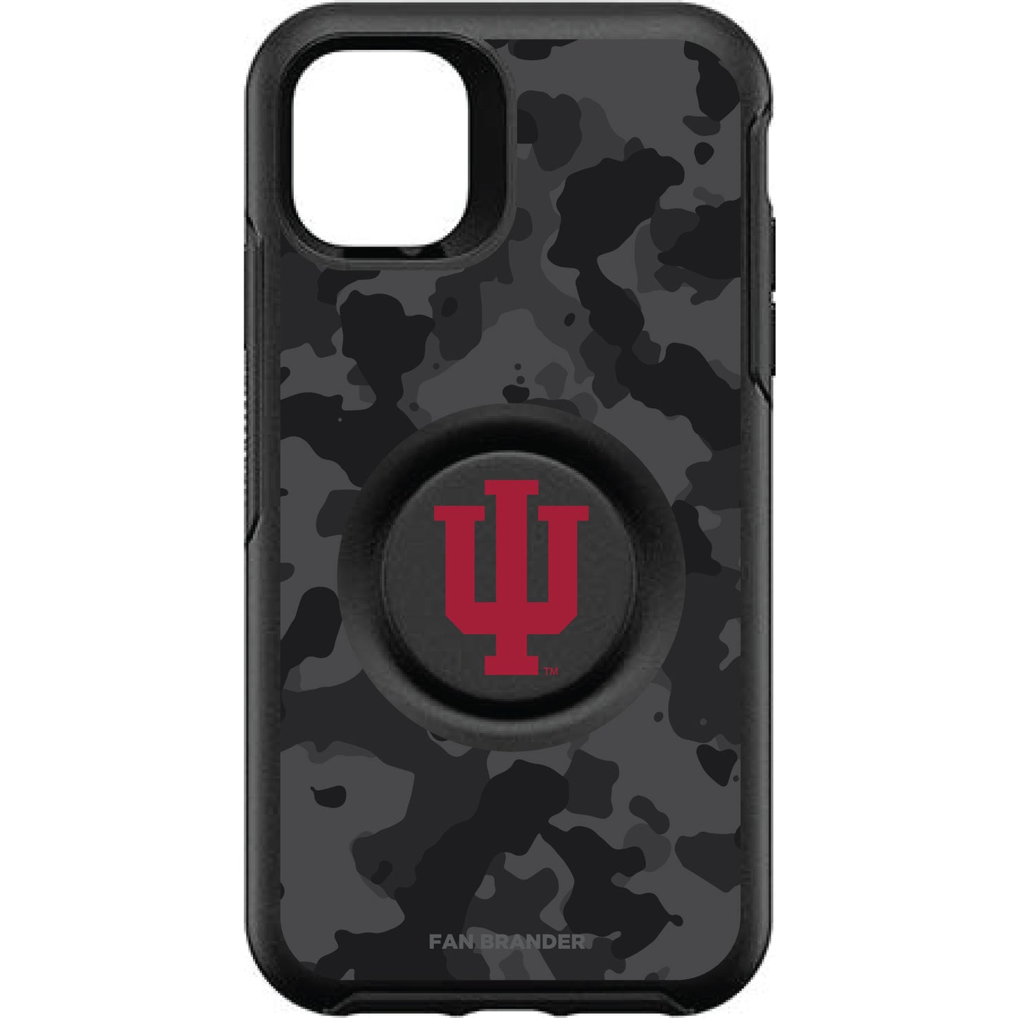 OtterBox Indiana Hoosiers Otter + PopSocket Symmetry Urban Camo iPhone Case