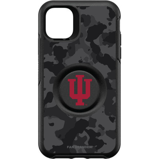 OtterBox Indiana Hoosiers Otter + PopSocket Symmetry Urban Camo iPhone Case