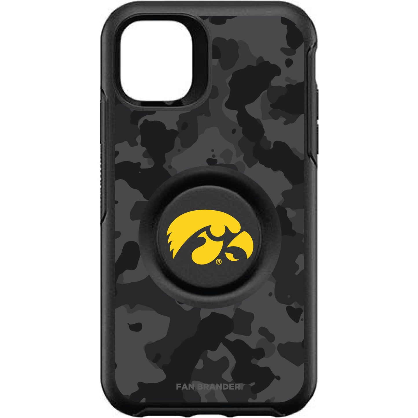 OtterBox Iowa Hawkeyes Otter + PopSocket Symmetry Urban Camo iPhone Case