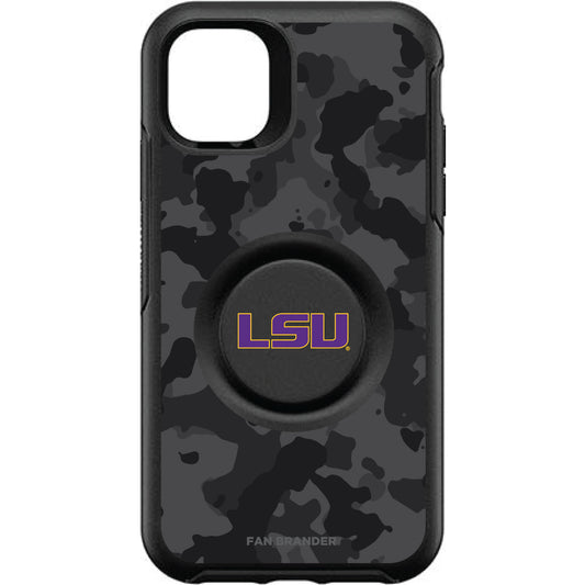 OtterBox LSU Tigers Otter + PopSocket Symmetry Urban Camo iPhone Case