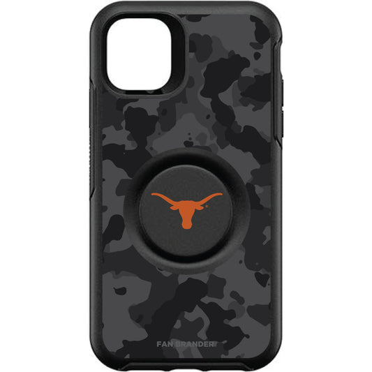 OtterBox Texas Longhorns Otter + PopSocket Symmetry Urban Camo iPhone Case