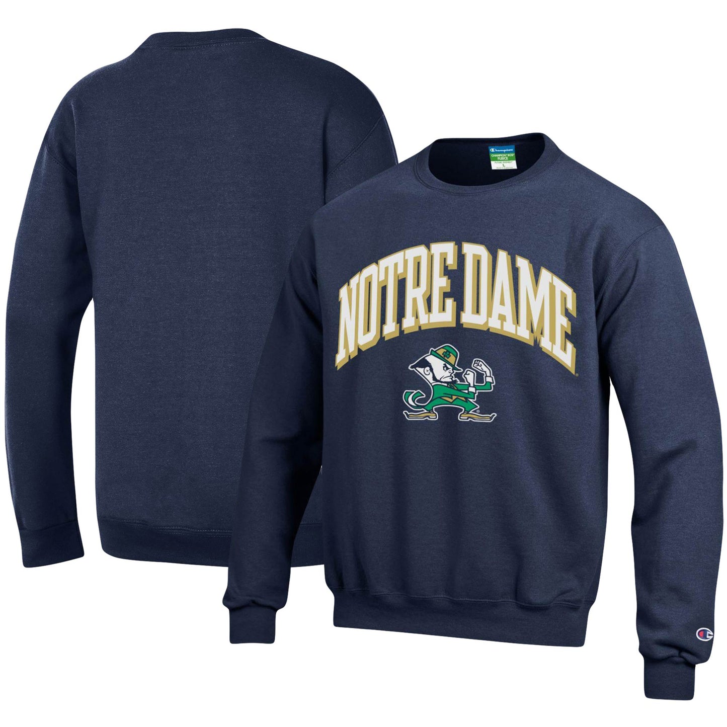 Youth Champion Navy Notre Dame Fighting Irish Powerblend Fleece Sweatshirt