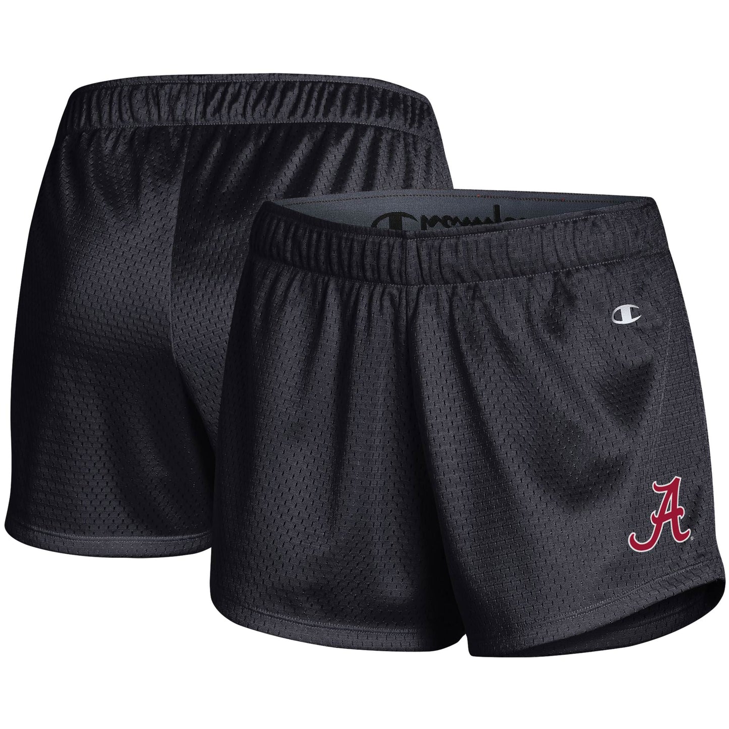 Women's Champion Black Alabama Crimson Tide Mesh Shorts