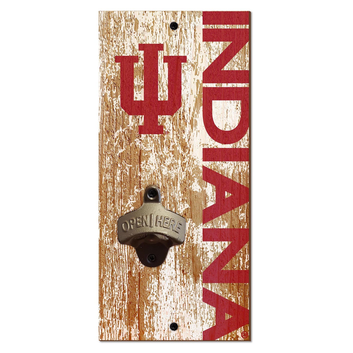 Indiana Hoosiers Distressed Bottle Opener