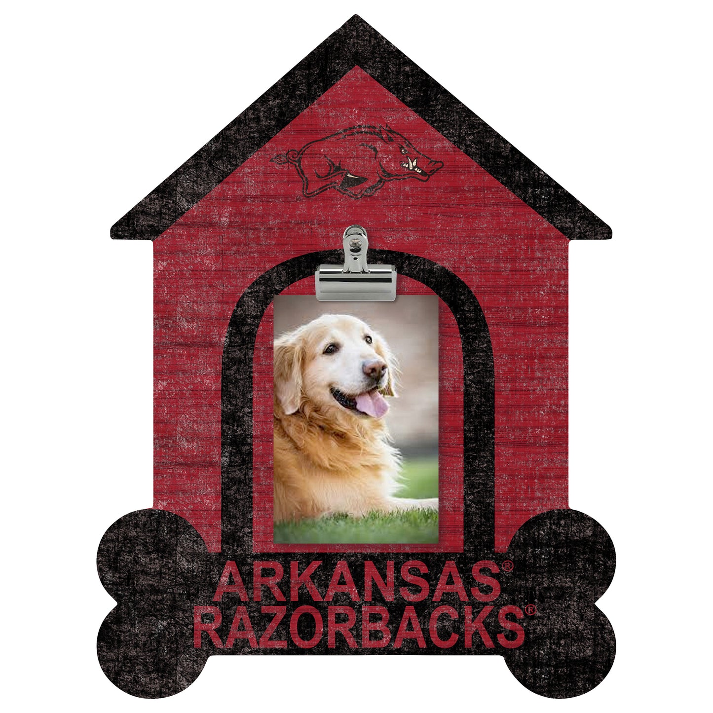 Arkansas Razorbacks Dog Bone House Clip Frame
