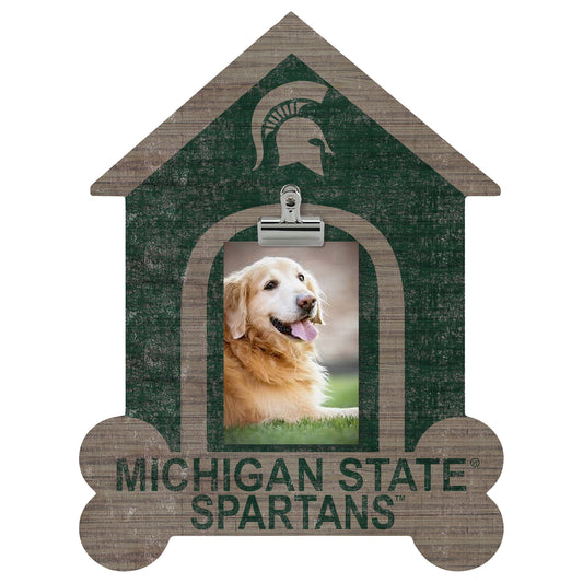 Michigan State Spartans Dog Bone House Clip Frame