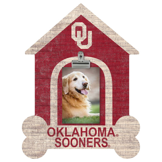 Oklahoma Sooners Dog Bone House Clip Frame