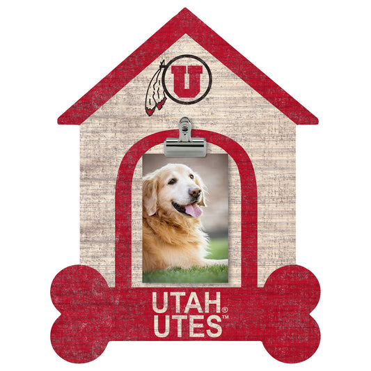 Utah Utes Dog Bone House Clip Frame